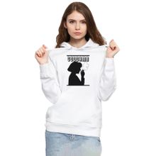 Tshirthane P22575S2272 Pulp Fiction Mia Wallace Goddamn Beyaz 3ip Kapüşonlu Kadın Sweatshirt