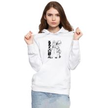 Tshirthane P22655S1190 Rurouni Kenshin Black White Art Beyaz 3ip Kapüşonlu Kadın Sweatshirt