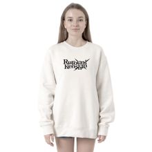 Tshirthane P22670S9782 Rurouni Kenshin Letter Logo Beyaz 2ip Kadın Sweatshirt