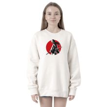 Tshirthane P22717S6860 Rurouni Kenshin Samurai Logo Beyaz 2ip Kadın Sweatshirt