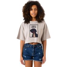 Tshirthane P22764S9521 See You In Space Cowboys Minimalist Anime Poster Taş Rengi Kadın Crop
