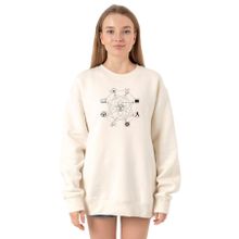 Tshirthane P22769S1346 Ekru Kadın Sweatshirt
