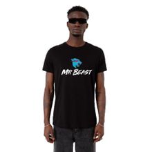 Tshirthane P22836S6594 Mr Beast Siyah Erkek T-shirt