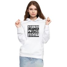 Tshirthane P23188S2770 The Psycho Bunch Beyaz 3ip Kapüşonlu Kadın Sweatshirt