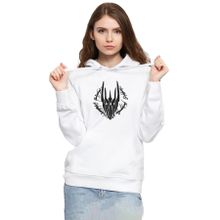 Tshirthane P23224S3511 The Rings Of Power Sketch 3ip Kapşonlu Kadın Beyaz Sweatshirt