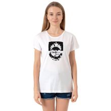 Tshirthane P23251S9828 Bisiklet Yaka Beyaz Kadın T-shirt