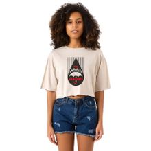 Tshirthane P23285S9925 The Umbrella Academy Rain Logo Bej Kadın Crop