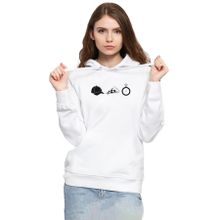 Tshirthane P23324S5238 The Walking Dead Glenn Rhee Symbols 3ip Kapşonlu Kadın Beyaz Sweatshirt