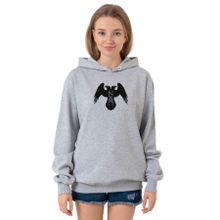 Tshirthane P23464S2747 Thor's Ravens Huginn and Muninn Grimelanj 3ip Kapüşonlu Kadın Sweatshirt