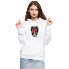 Tshirthane P23491S8412 Vikings Rover Amblem Beyaz 3ip Kapüşonlu Kadın Sweatshirt