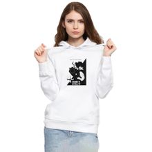 Tshirthane P23640S5305 Cowboy Bebop Spike See You Space Cowboy 3ip Kapüşonlu Kadın Beyaz Sweatshirt