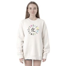 Tshirthane P23655S7831 Monogatari Anime Apparitions 2ip Kadın Beyaz Sweatshirt