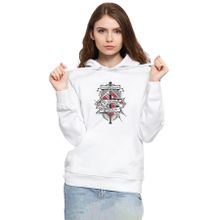 Tshirthane P23678S283 The Walking Dead Negan Lucille 3ip Kapşonlu Kadın Beyaz Sweatshirt