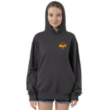 Tshirthane P23732S6274 Big Bang Theory Bang Logo Füme 2 ip Kapüşonlu Kadın Sweatshirt