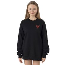 Tshirthane P23852S3147 Siyah Kadın Sweatshirt