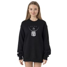 Tshirthane P23990S2661 Siyah Kadın Sweatshirt