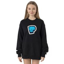 Tshirthane P24058S5918 Siyah Kadın Sweatshirt