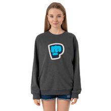 Tshirthane P24063S7509 Füme Kadın Sweatshirt