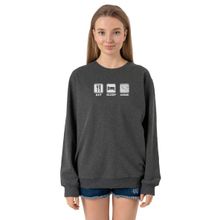 Tshirthane P24241S1943 Füme Kadın Sweatshirt