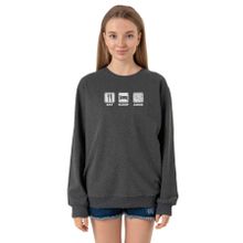 Tshirthane P24241S1943 Füme Kadın Sweatshirt