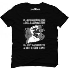 Tshirthane Peaky Blinders Tommy On A Gathering Storm Siyah Erkek T-shirt