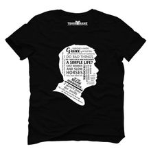 Tshirthane Peaky Blinders Tommy Shelby Quotes Siyah Erkek T-shirt
