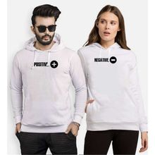 Tshirthane Pozitif Negatif 2'li Sevgili Sweatshirt
