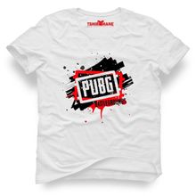 Tshirthane Pubg Logo Beyaz Erkek T-shirt