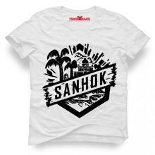 Tshirthane Pubg Sanhok Beyaz Erkek T-shirt