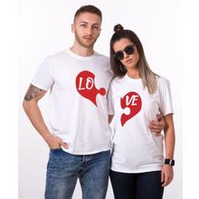 Tshirthane Puzzle Kalp Lo Ve 2'li Sevgili T-shirt