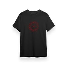Tshirthane Shang-Chi and the Legend of the Ten Rings Art Logo Siyah Kısa Kol Erkek T-shirt