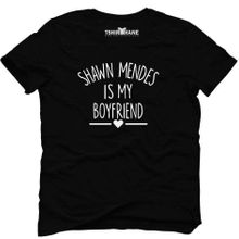 Tshirthane Shawn Mendes İs My Boyfriend Siyah Erkek T-shirt