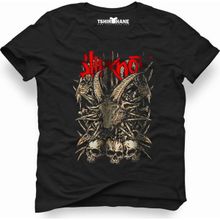 Tshirthane Slipknot Cover Skull Siyah Erkek T-shirt