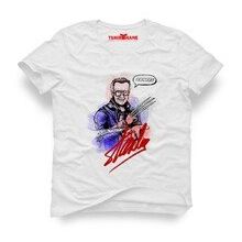 Tshirthane Stan Lee Marvel Kara Kalem Beyaz Erkek T-shirt