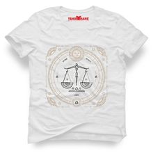 Tshirthane Terazi Burcu Libra Beyaz Erkek T-shirt