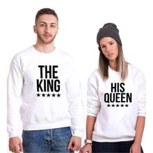 Tshirthane The King The Queen 2'li Sevgili Sweatshirt