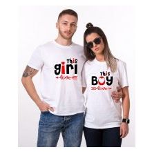 Tshirthane This İs Love 2'li Sevgili T-shirt