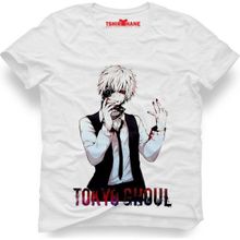 Tshirthane Tokyo Ghoul Ken Kaneki Beyaz Erkek T-Shirt