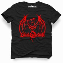 Tshirthane Tshirthane Blind Guardian Logo Siyah Erkek T-shirt