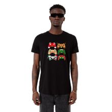 Tshirthane Txt Temptation Logo Siyah Erkek T-shirt