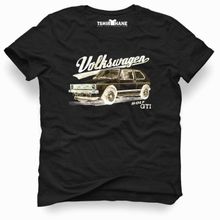 Tshirthane VW Volkswagen Golf GTİ Siyah Erkek T-shirt