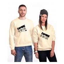 Tshirthane Zombie 2'li Sevgili Sweatshirt