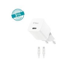 Ttec 2SCP03LB Smartcharger Gan 30w Pd Seyahat Hızlı Şarj Aleti + Usb-c - Lightning 150 cm Kablo