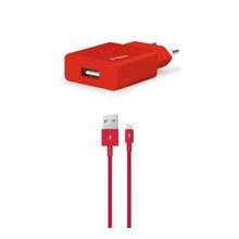 Ttec 2SCS20LK Kırmızı Smart Charger 2.1A Seyahat Şarj Cihazı ve Lightning Kablo