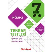 Tudem Yayınları 7. Sınıf İngilizce Tekrar Testleri