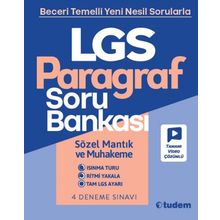 Tudem Yayınları 8.Sınıf LGS Paragraf Soru Bankası