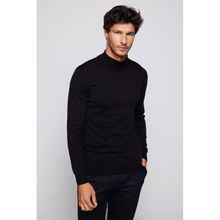 Tudors 28773 Erkek Slim Fit Dar Kesim Yarım Balıkçı Yaka Tüylenmeyen Yumuşak Dokulu Siyah Kazak