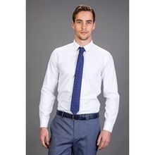 Tudors Modern Slim Fit Uzun Kol Düz Erkek Gömlek