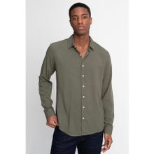Tudors Slim Fit Dar Kesim Uzun Kol Dökümlü Viskon Şık Erkek Gömlek