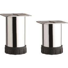 Tuğra Ayarlanabilir Pingolu Krom Metal 4'lü 12 cm Mobilya Dolap Ayağı